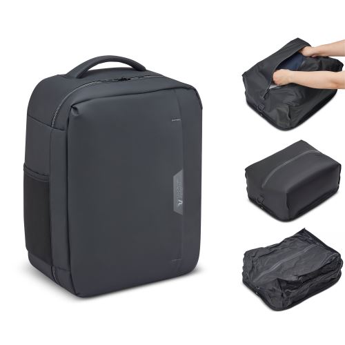 Roncato batoh do lietadla s vákuovým vakom Ryanair / Wizz Air / Vueling WANDERLINE čierna 40x30x20 cm