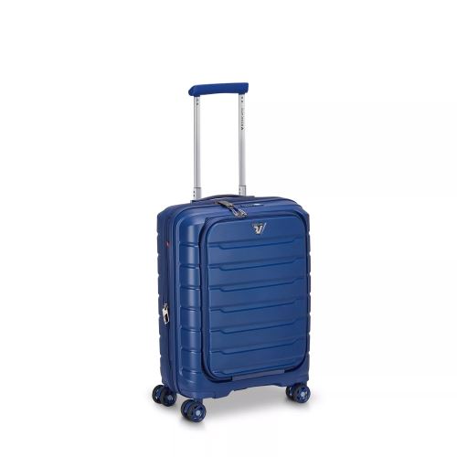 Roncato cestovný kufor BUTTERFLY S+USB modrá 55x40x20/25 cm